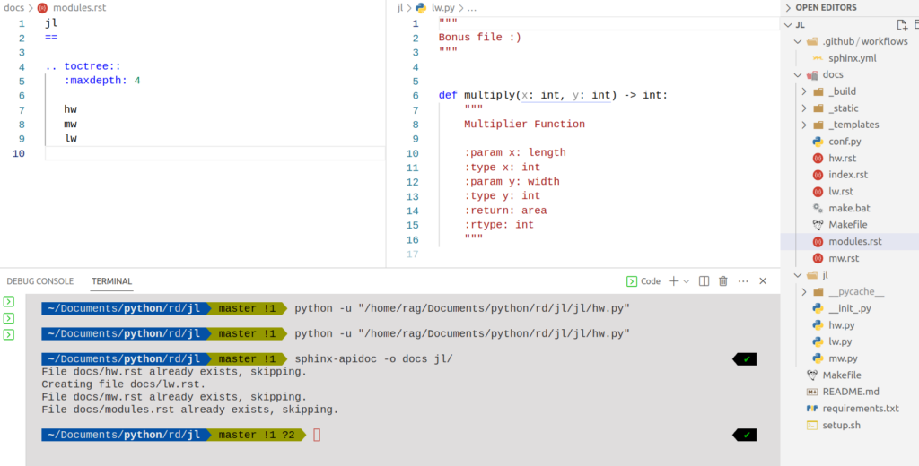 Sphinx modules.rst