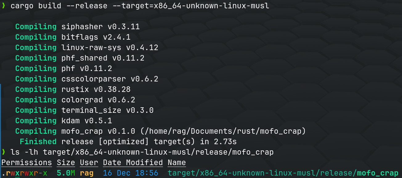 Lcpl Rust Library Musl - static linking - Red And Green