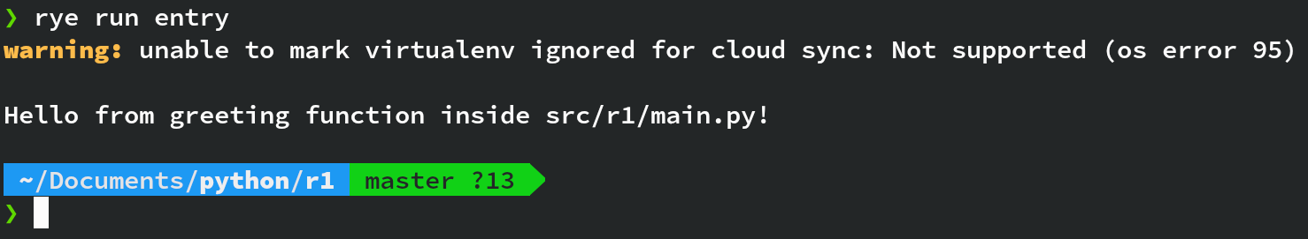 Rye for Python - Red And Green