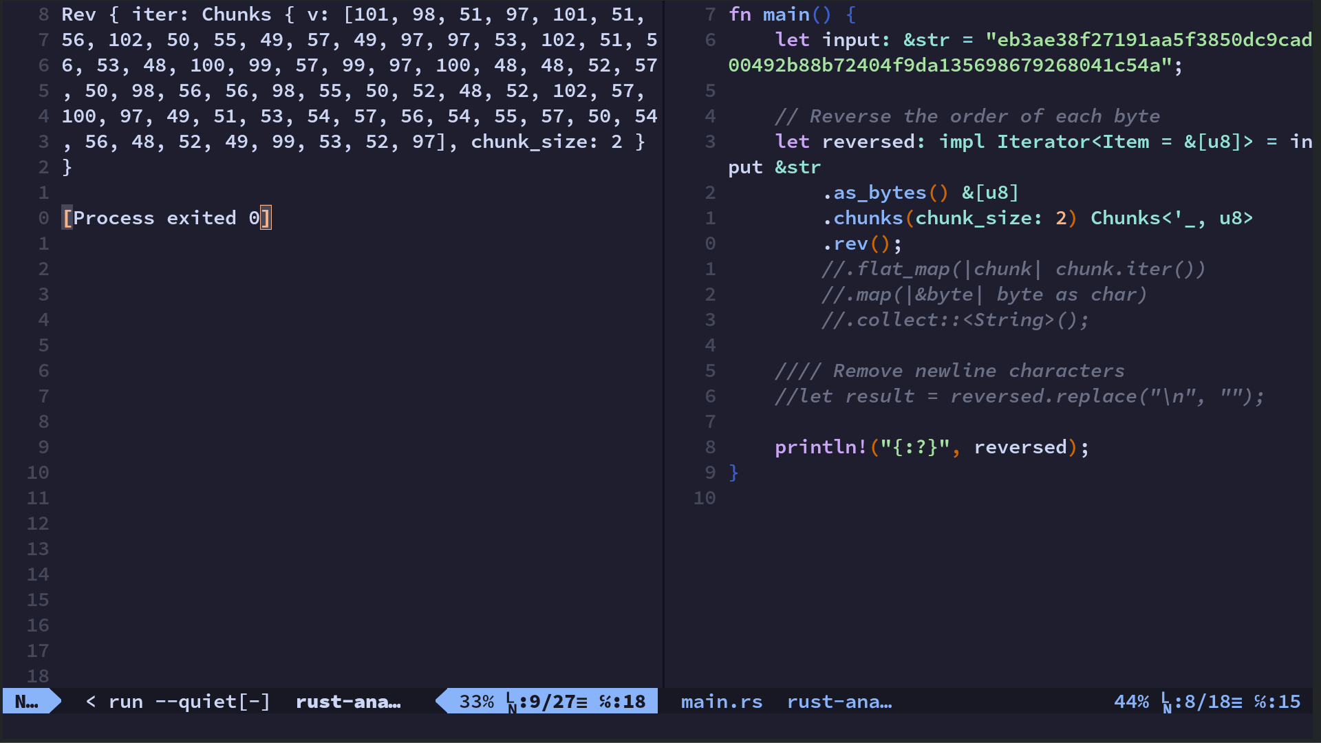 Reverse byte order - Red And Green