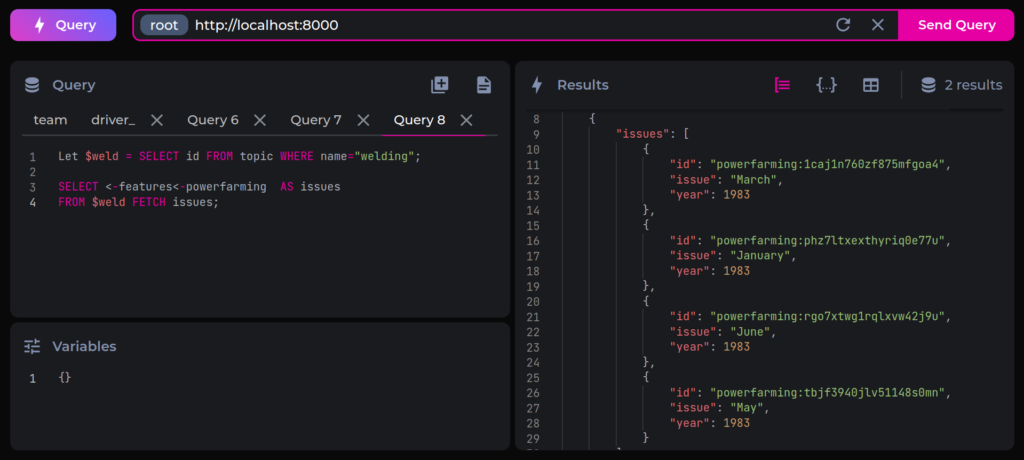 surrealDB-query-fetch